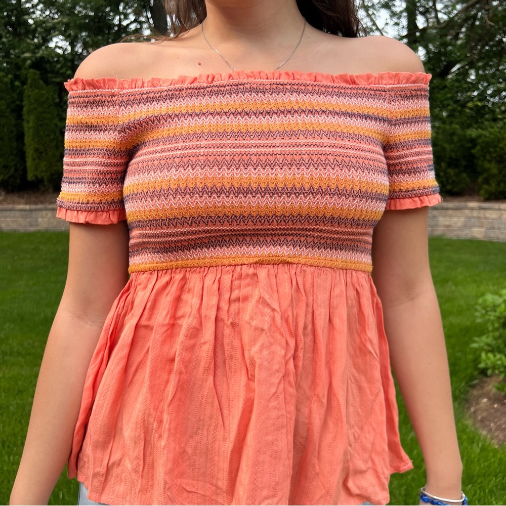 Orange summer top
